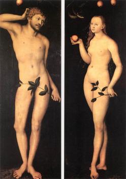 Lucas Il Vecchio Cranach : Adam and Eve